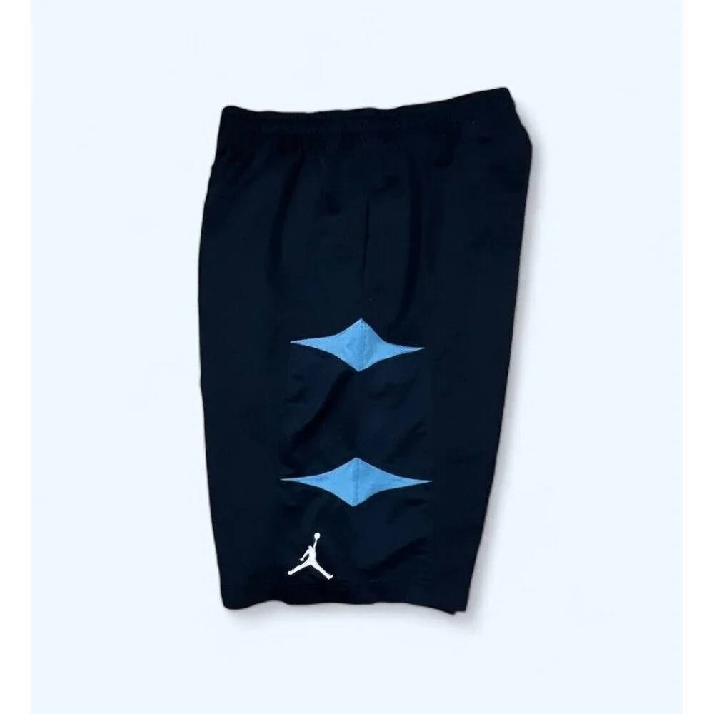 Jordan Dri-Fit Navy Blue White‎ Shorts Men's S UNC Colorway